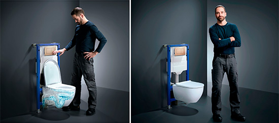 GEBERIT WC System Quiet Flushing B2C 2