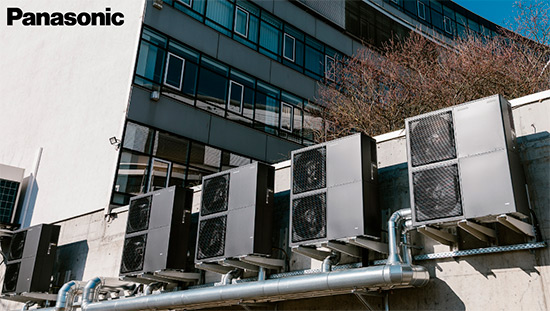 PANASONIC Sistemas de Aquarea en cascada edificio Porsche 1