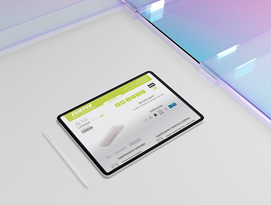 Zemper Arquitectos Tablet ficha serie interdistancias 5