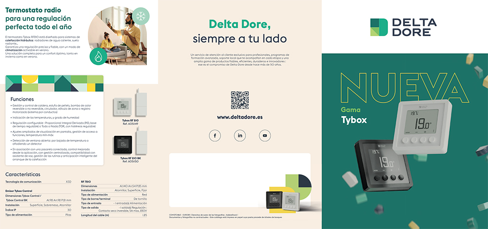 DELTA DORE Blanco con peana 3