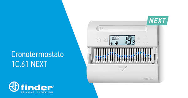 FINDER Cronotermostato 1C.61 NEXT 1