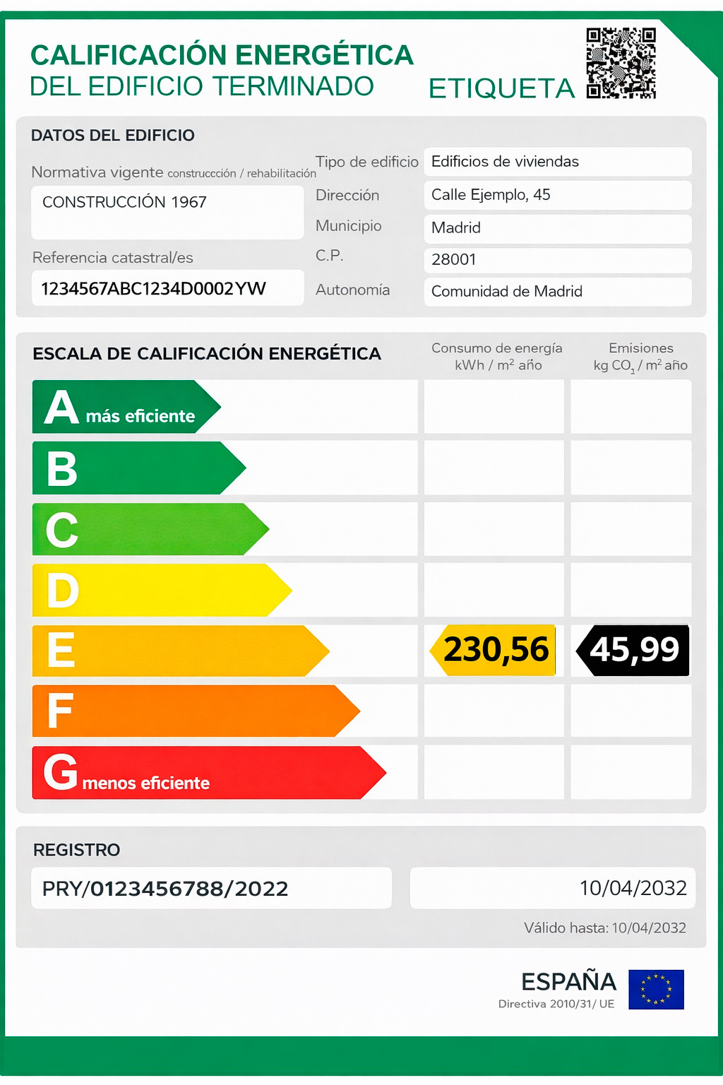 ANDIMAT Certificado Eficiencia Energética 2