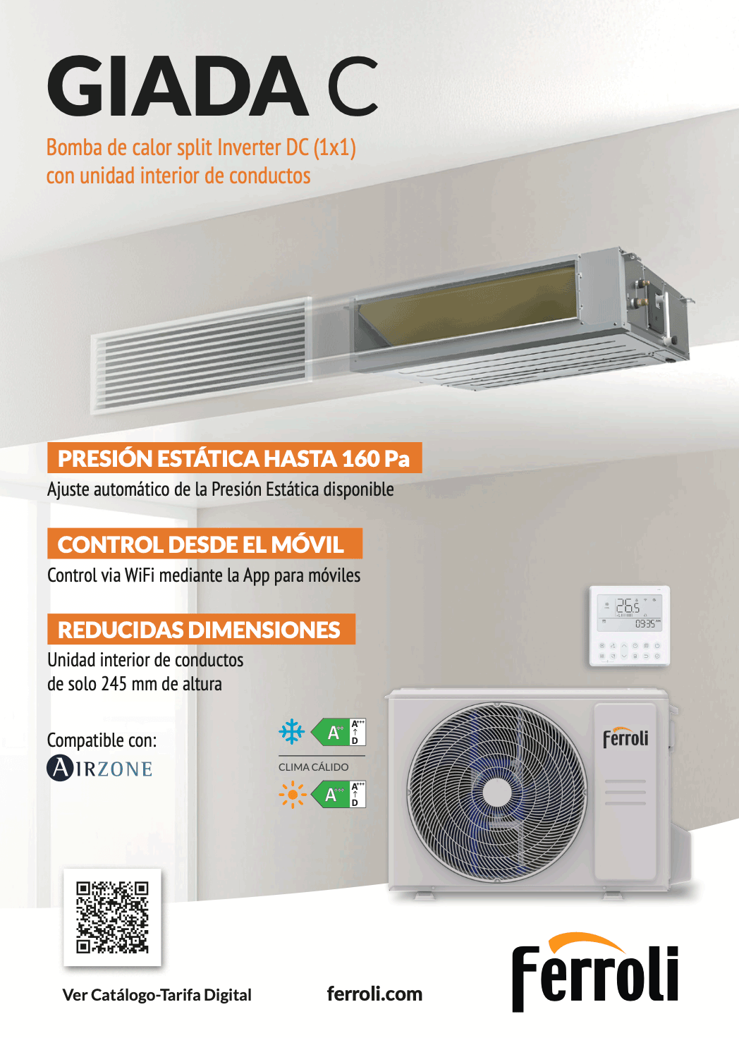 ferroli aire acondicionado giada c 2