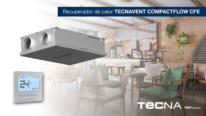TECNA recuperador tecnavent compactflow cfE 1