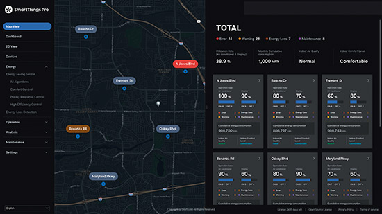 AIRCONDITIONING SmartThings Pro Dashboard 2