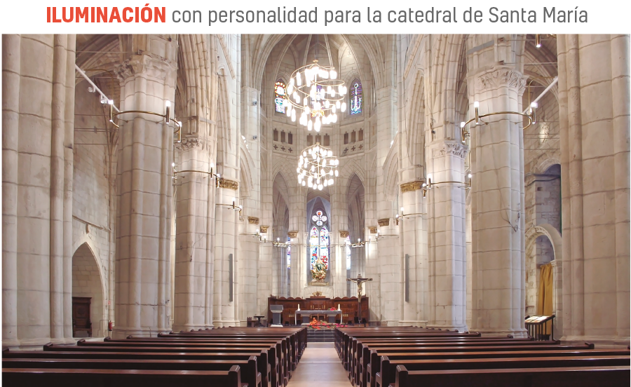 CaP ILUMINACION la catedral de Santa Maria portada