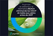 PRYSMIAN se adelanta a la normativa REACH y elimina las MCCP de todos sus cables antes de 2027
