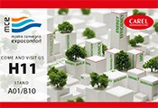 CAREL en MCE 2026: Sostenibilidad, diseño avanzado e innovación para el futuro de la climatización