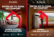 ARISTON impulsa su posicionamiento como marca de aerotermia KM0 con su nueva campaña “Entra en tu zona de confort”