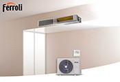 FERROLI presenta el aire acondicionado por conductos Giada C: la solución ideal para instalaciones en falso techo