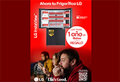 LG comparte sus claves para disfrutar de un partido en casa: buena temperatura y un año de cerveza fría gratis