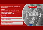 AEDICI comparte en abierto la ponencia “Experiencias reales en el camino hacia la descarbonización” del III Congreso Nacional de Ingeniería de Instalaciones
