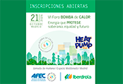 AFEC: El VI Foro de Bomba de Calor analizará cómo la electrificación de la climatización protege hogares, sistema energético y el futuro sostenible